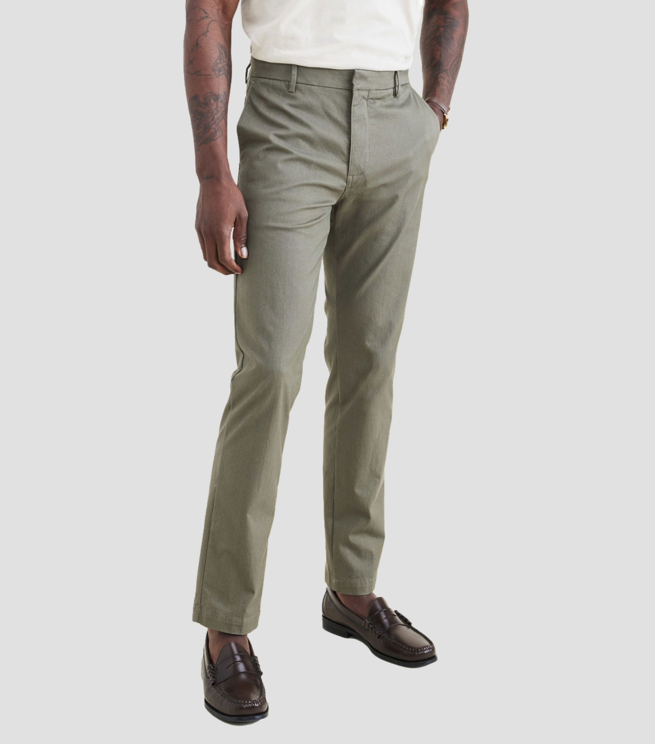 Pantalon Habillé Dockers Homme - Gris Anthracite Tweed - Taille 32/31 (32L X 31L) - Occasion Très Bon état